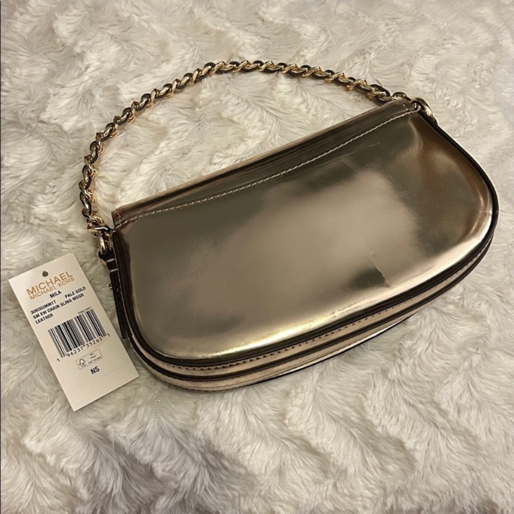 Michael Kors Metallic Gold Clutch - Picture 4 of 5